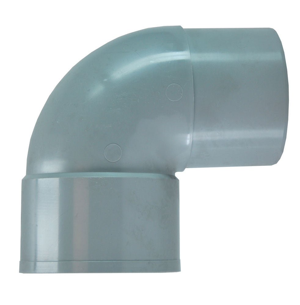 HWA bocht mof 70mm x verjongde spie 70mm 90 graden PVC