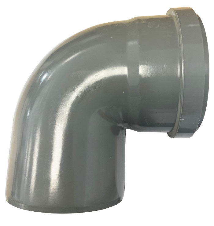 Afvoerbocht manchet 110mm x spie 110mm 90 graden PVC