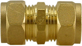 Knelkoppeling sok recht KIWA Gastec 12mm messing