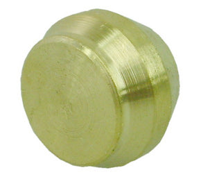 Knel afsluitplaat 12mm messing