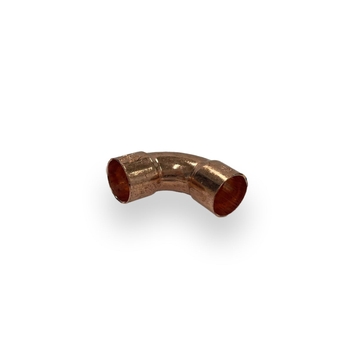 Bocht roodkoper 22x22mm 90 graden