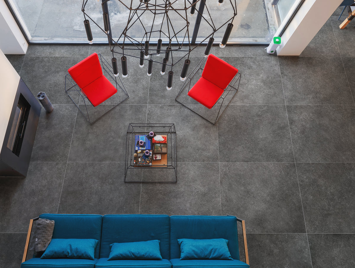 Vloer- en wandtegel Bluemix Black 90x90 rett - foto 4