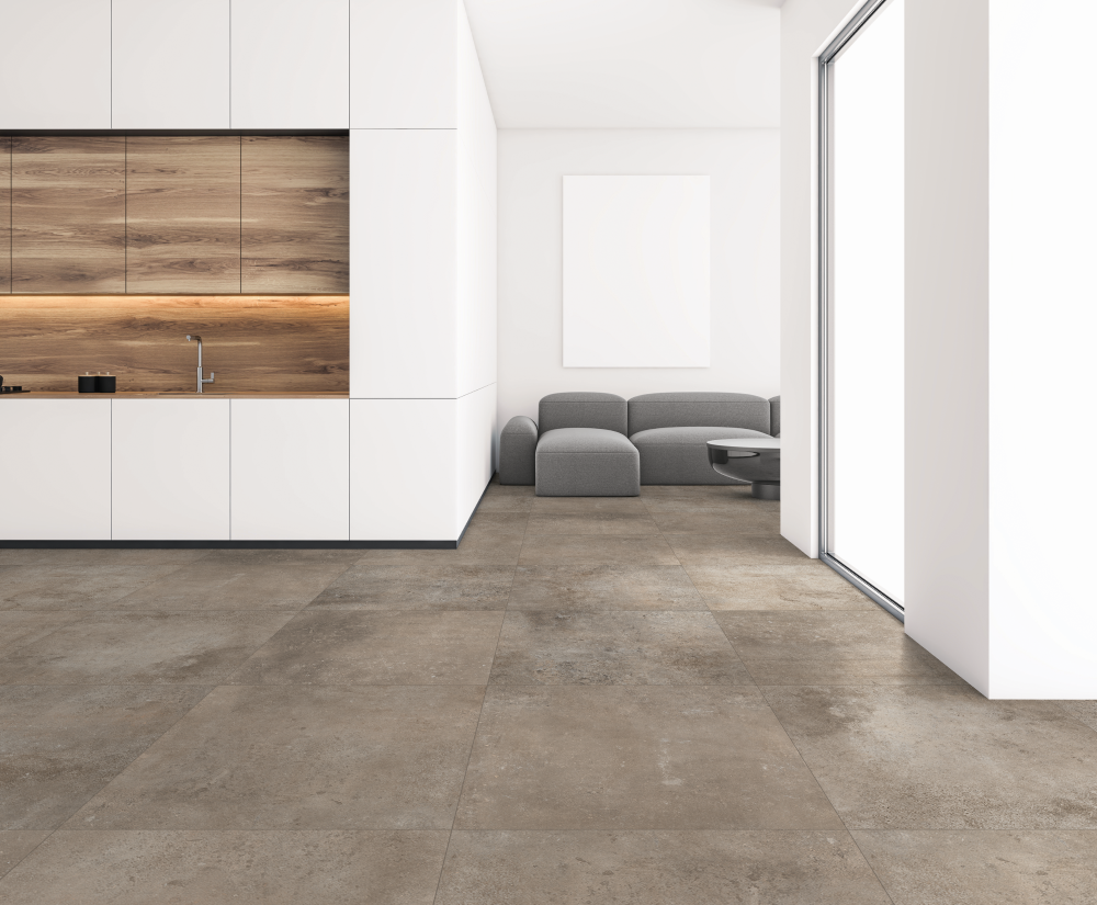 Vloer- en wandtegel Bera Taupe 90x90 rett - foto 2