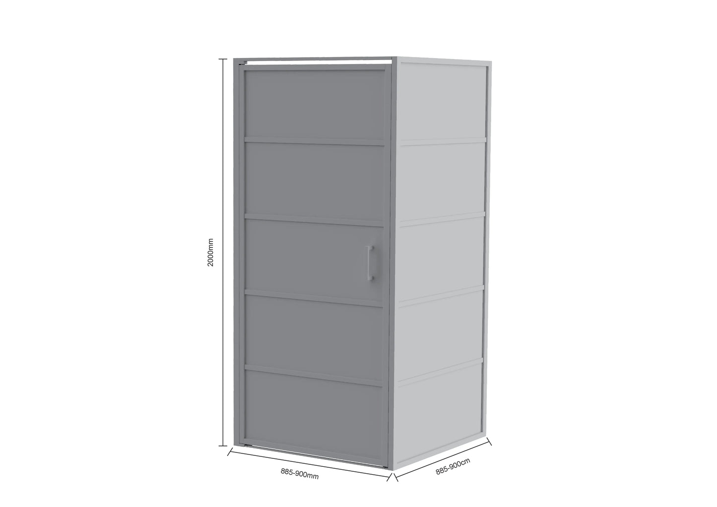 Douchecabine Oris - 90x200cm - Zwart - WDtegels