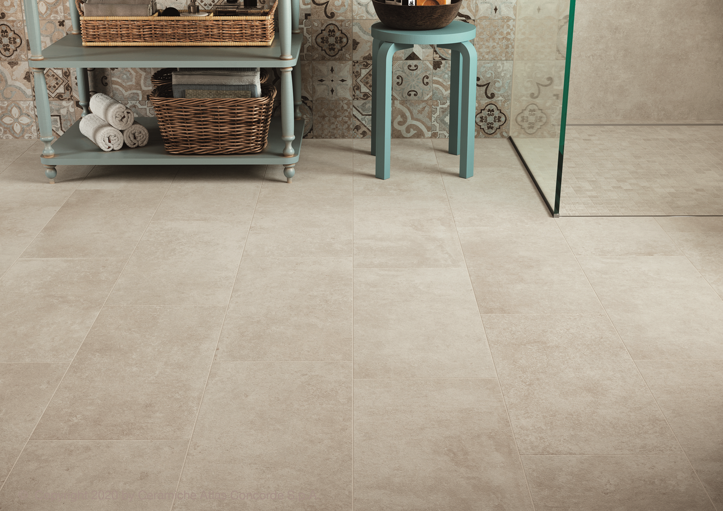 Azulejo con aspecto de hormigón Codec Cementine Decor 30x60 rett