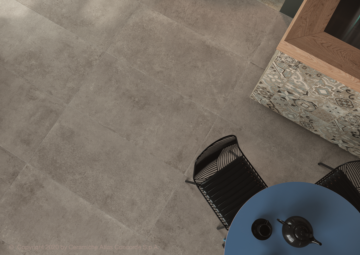 Concrete Look Tile Codec Grey 30x60 rett