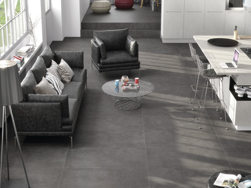 Vloertegel Neutra Antracite 75x75 rett - WDtegels