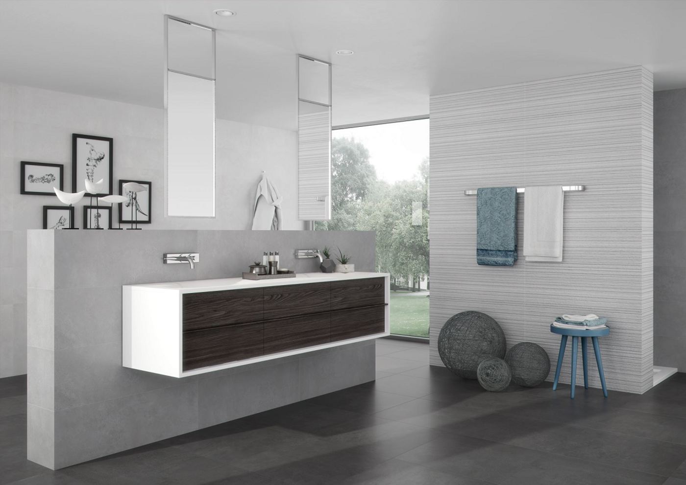 Neutra White 30x90 rett wandtegels