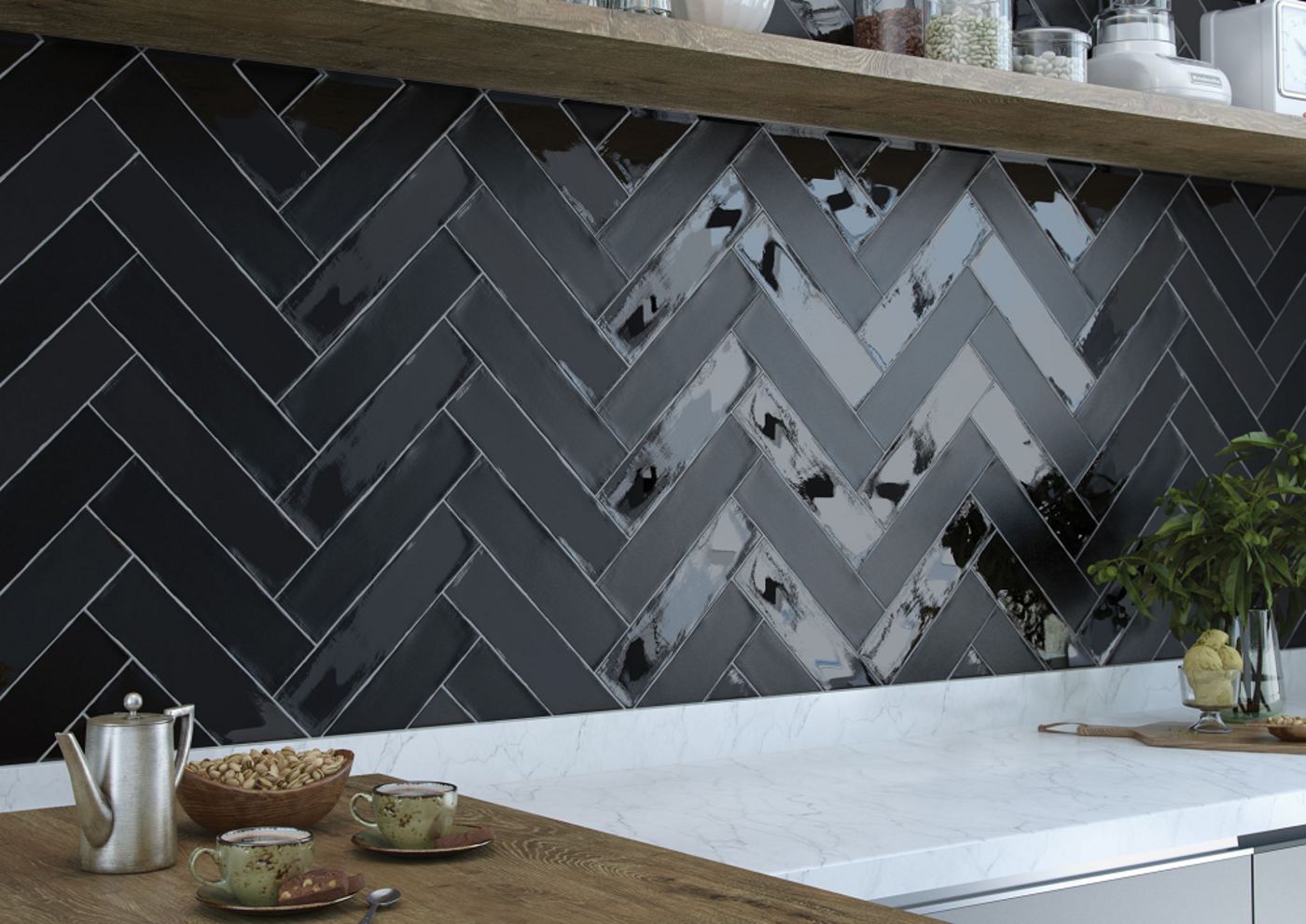 Negro colonial brillante 7,5x30