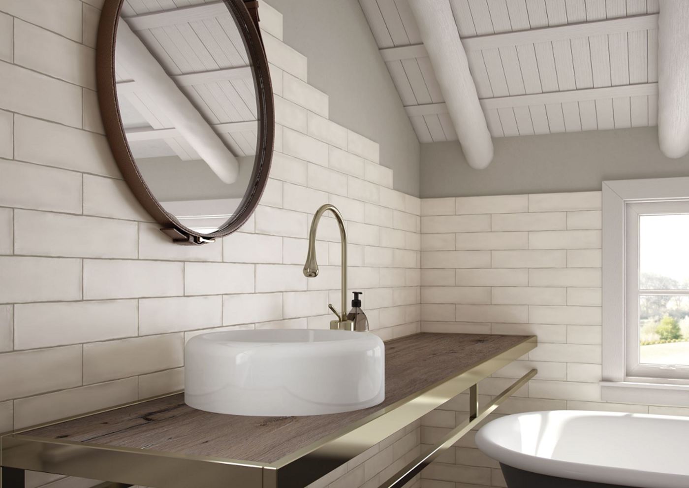 Colonial Ivory mat 7.5x30