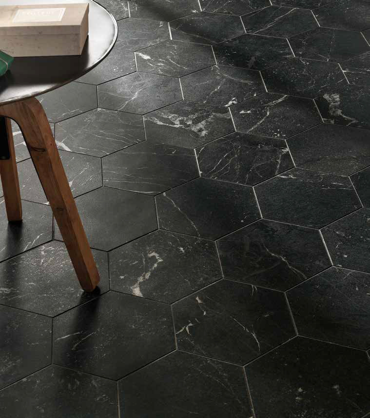 Hexagon Roma Grafite mat 21,6x25 - WDtegels