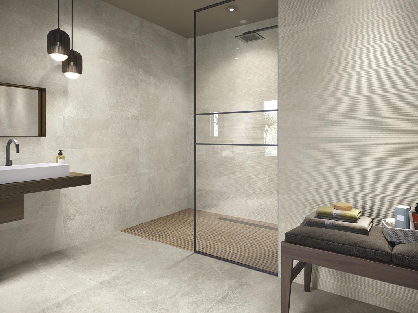 Wall tile Zermatt Natural 30x90 rett