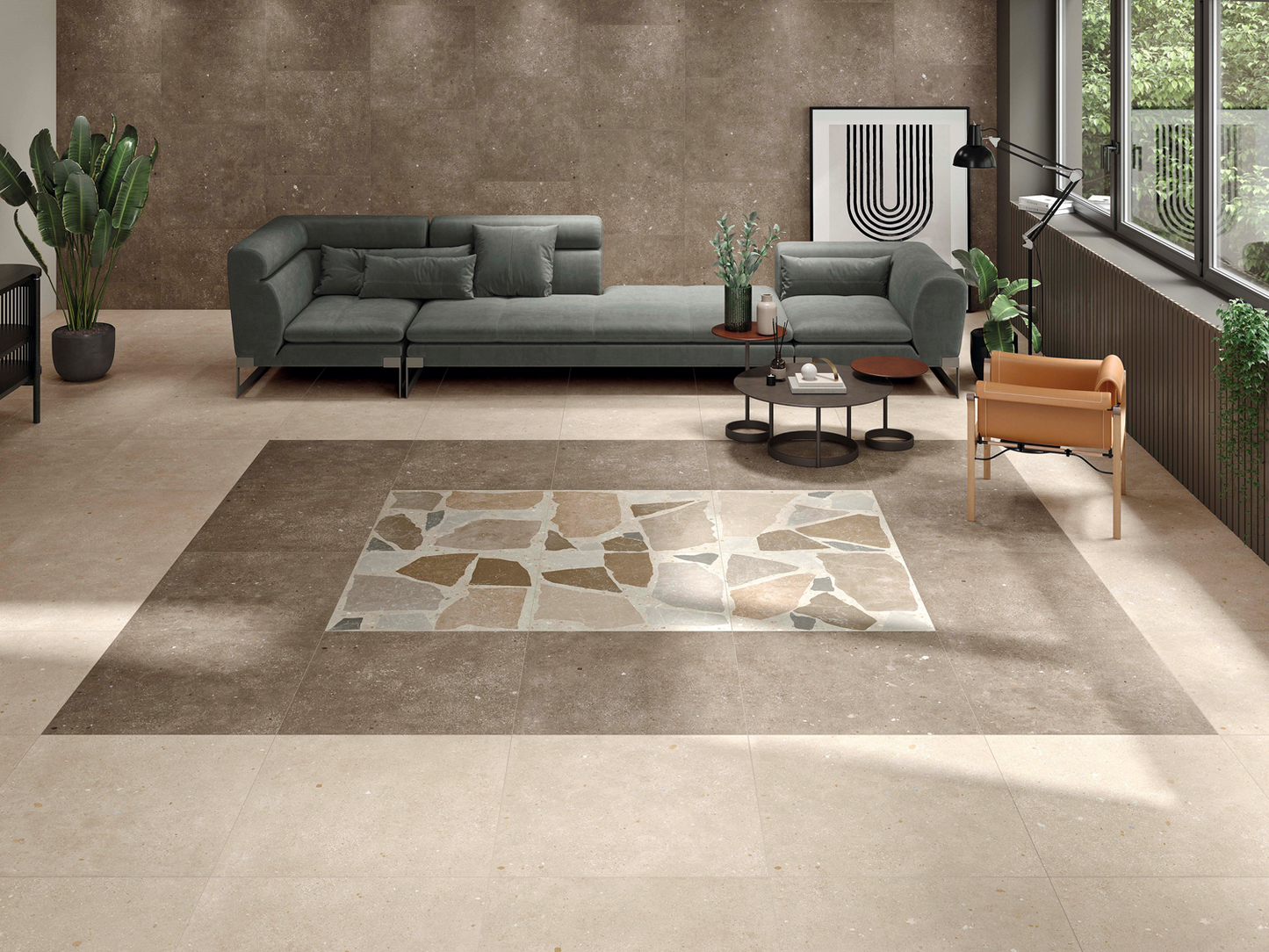 Vloertegel Glamstone Warm 75x75 rett - WDtegels
