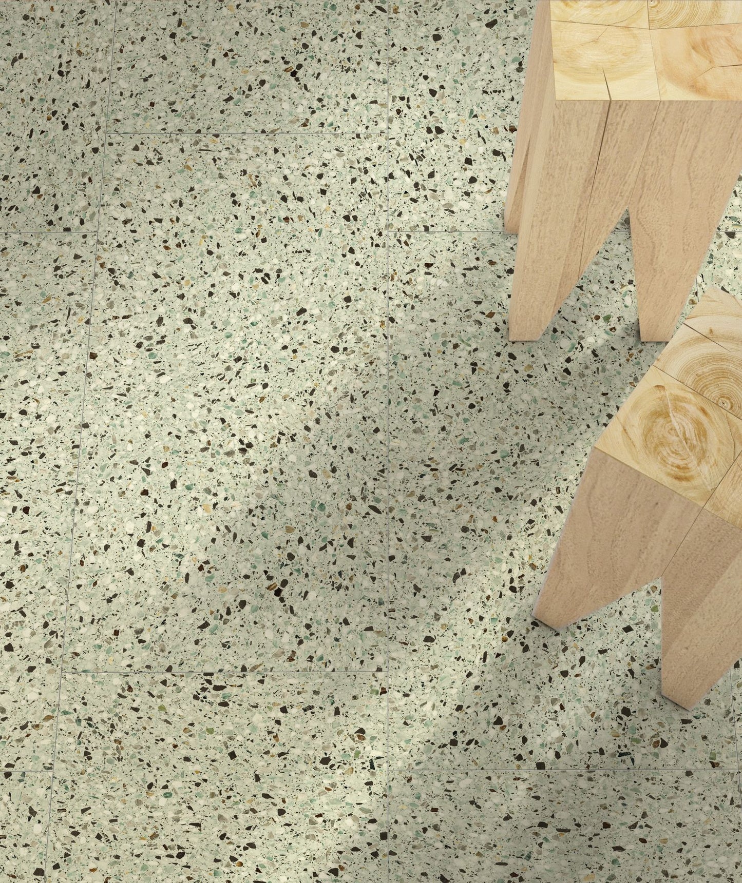 Vloertegel Medley terrazzo Leaf 60x120 rett - WDtegels