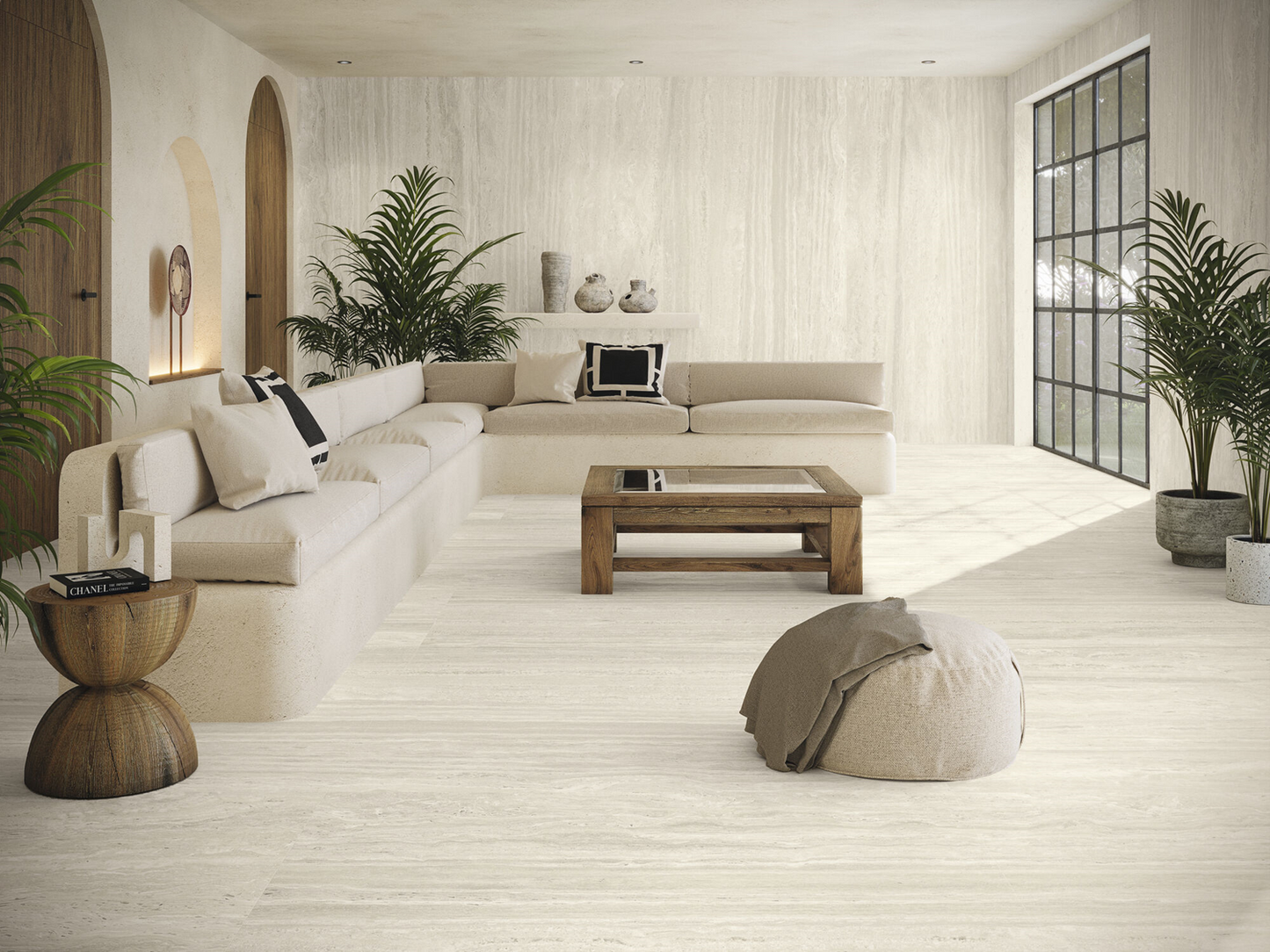 Vloertegel Venice Beige mat 120x120 rett