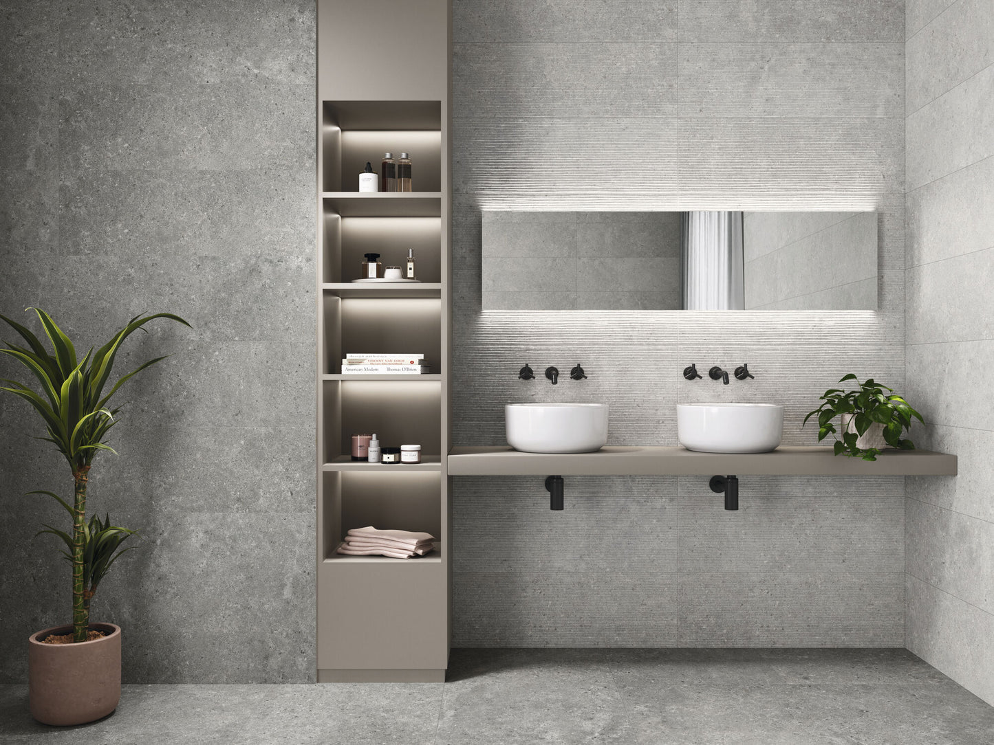Vloertegel Stoneland Grey mat 80x160 rett - WDtegels