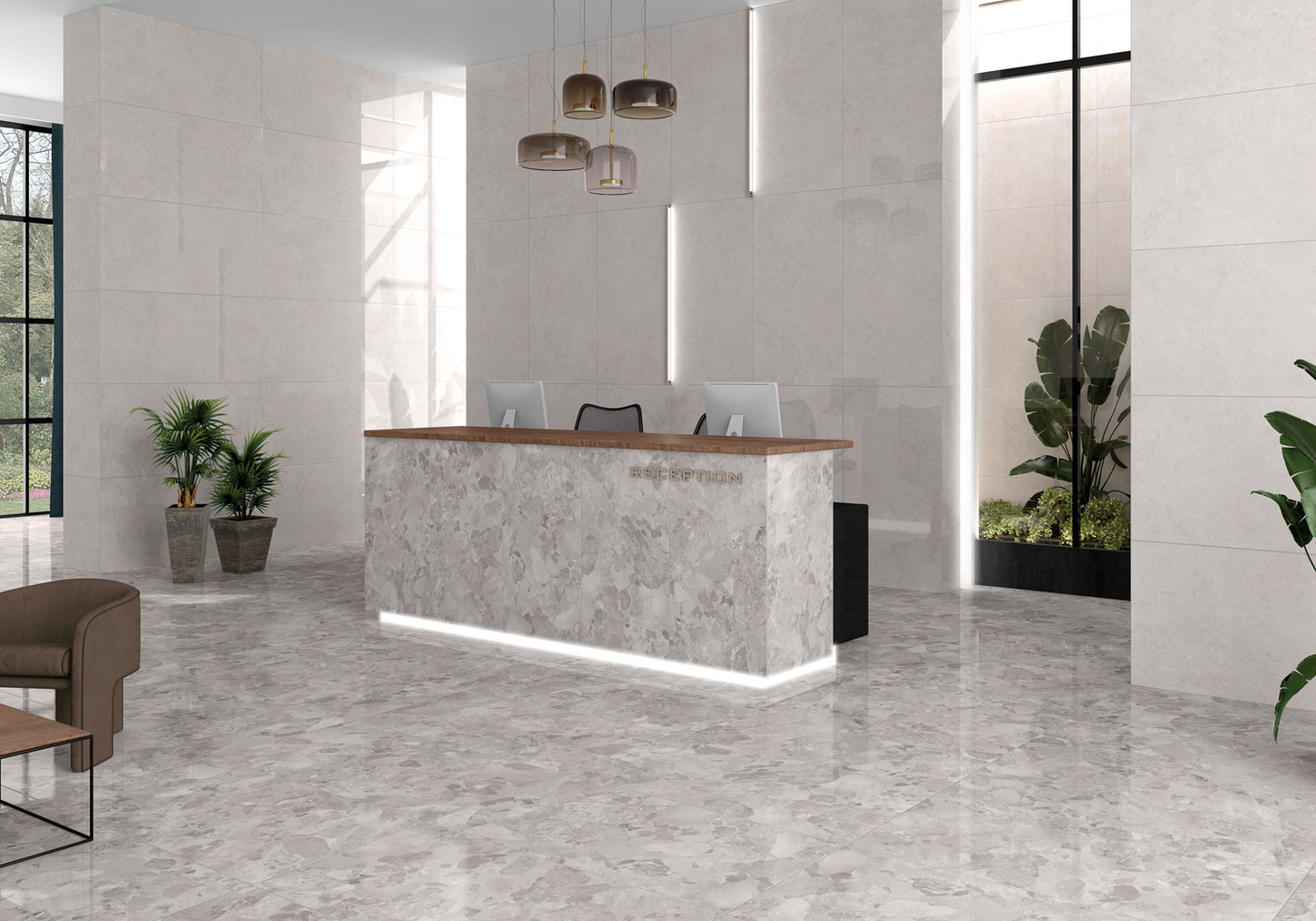 Vloertegel Larocca Grey gepolijst 60x120 rett - WDtegels