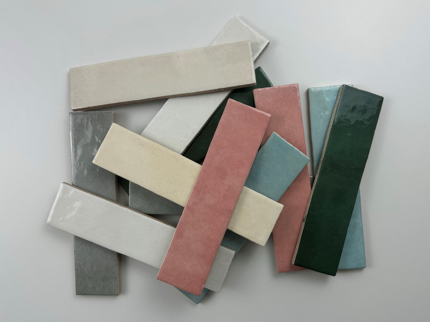 Azulejos de tendencia rosa brillo 6x24,6