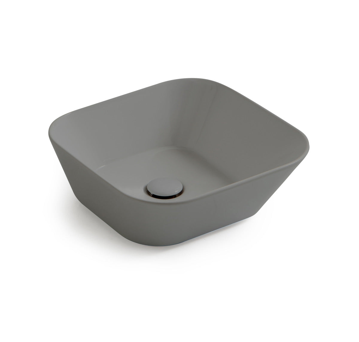 Lavabo de diseño Mees cuadrado gris mate
