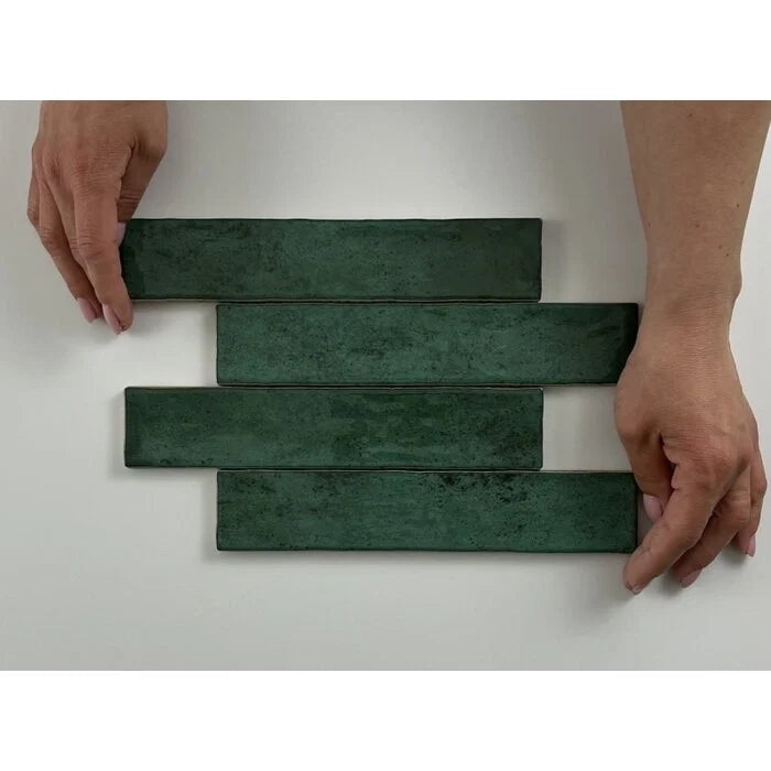 Kalon Green wandtegel 5x25 glans - WDtegels