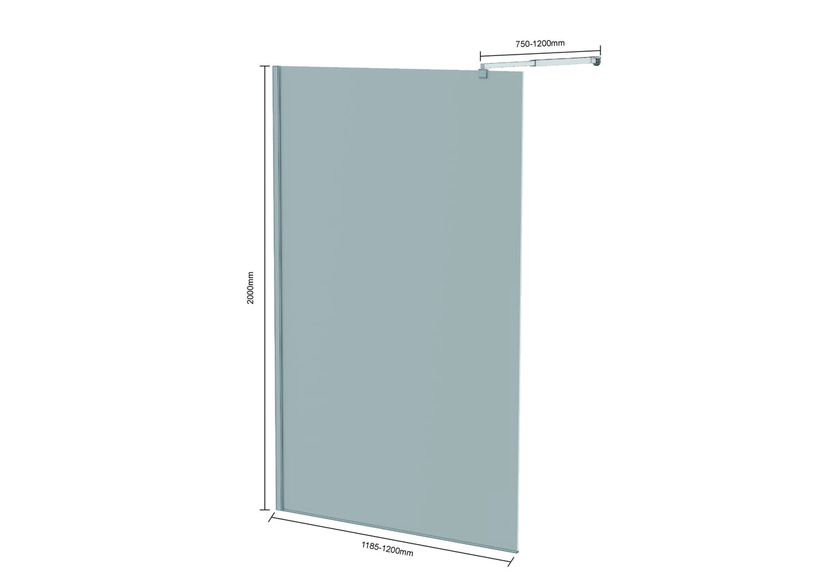 Shower screen Elva - 120x200cm