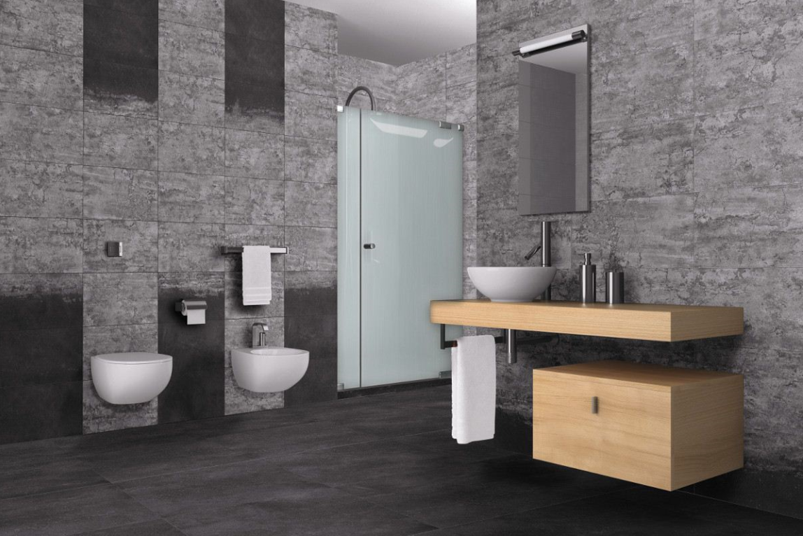 Vloer- en wandtegel Stoneway Line Antracite 30x60 rett - foto 6
