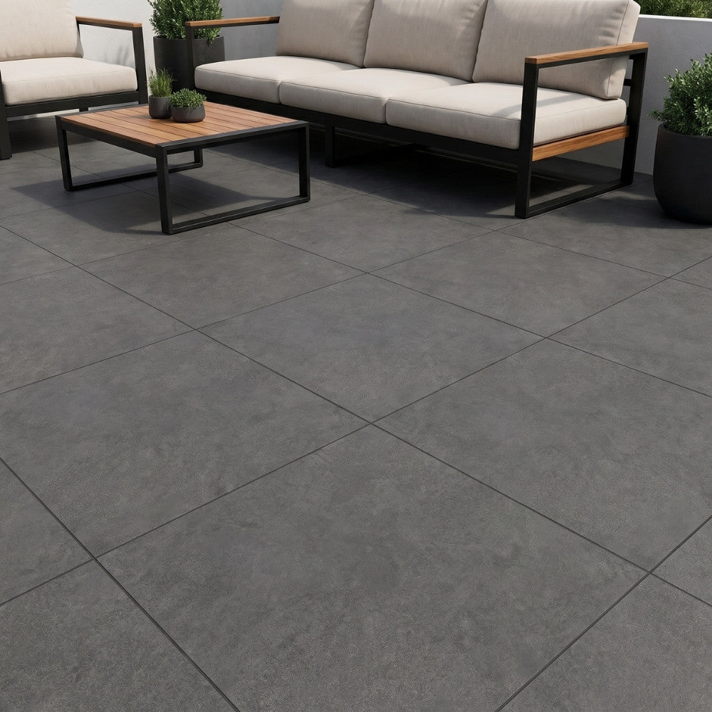 Terrastegel Concorde Anthracite 60x60 rett 20mm
