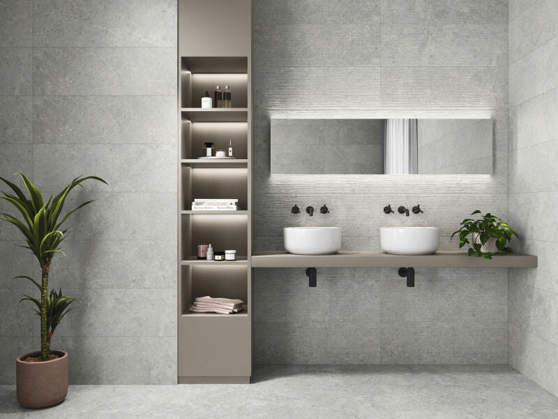 Wall tile Stoneland Pearl 30x90 rett