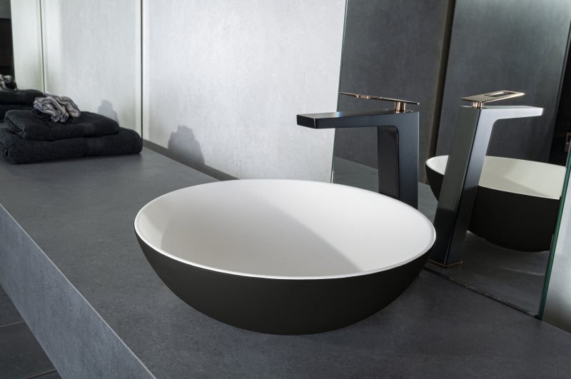 Solid surface waskom Sanne antraciet EXT