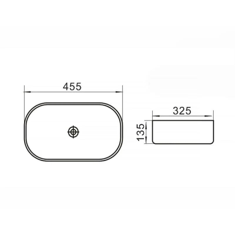 Waskom Opbouw Lorens Rechthoek 45.5x32.5x13.5cm Wit - WDtegels