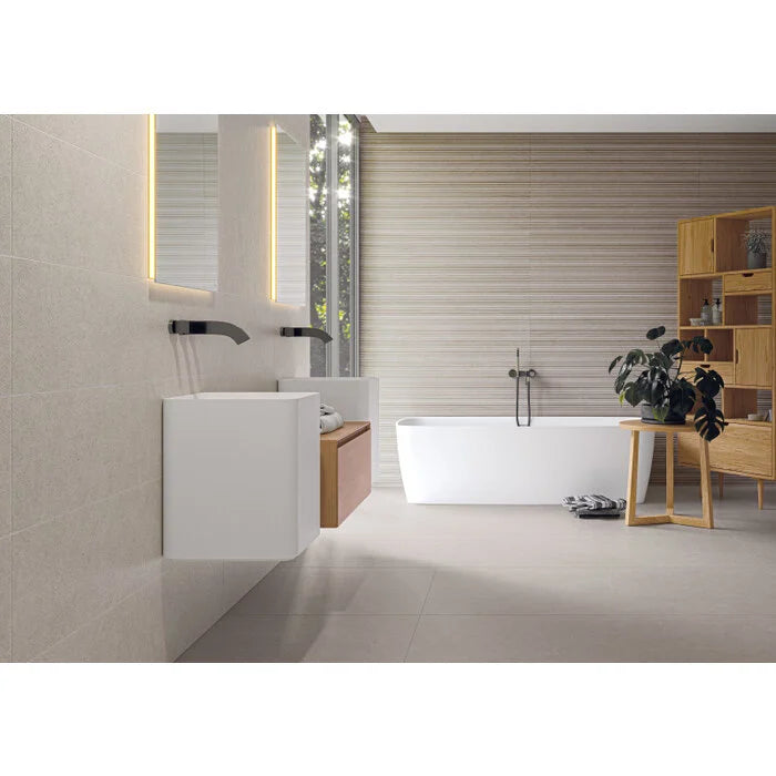 Borneo Sand wandtegel 30x75 rett