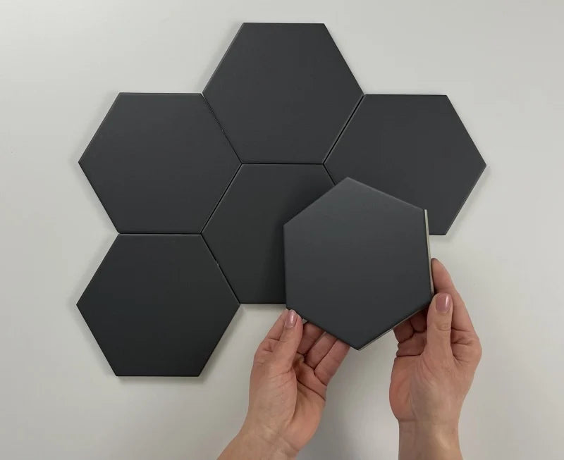Hexagon Timeless Black mat 15x17 - WDtegels