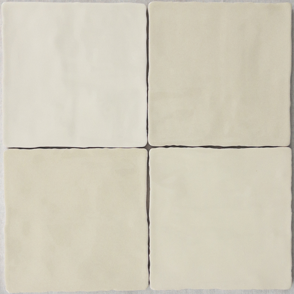 Moos Marfil brillo forma de mano 13x13