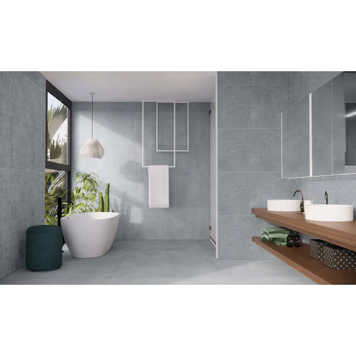 Beton Cire Bercy Blu decor wandtegel 60x120 rett