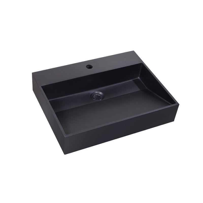 Wastafel Quartz Trend 60 cm zonder kraangaten - WDtegels