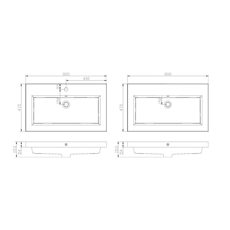 Badmeubel Vision Keramiek 80 - WDtegels