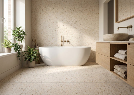 Terrazzo tegels: alles over de look en waar je ze gebruikt