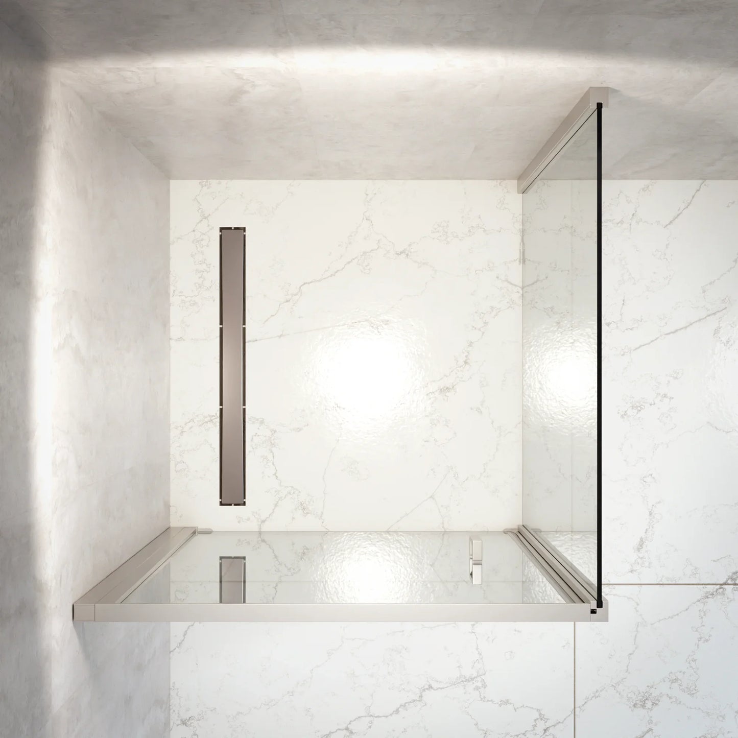 Douchecabine Vela - 90x200cm - Chroom - WDtegels