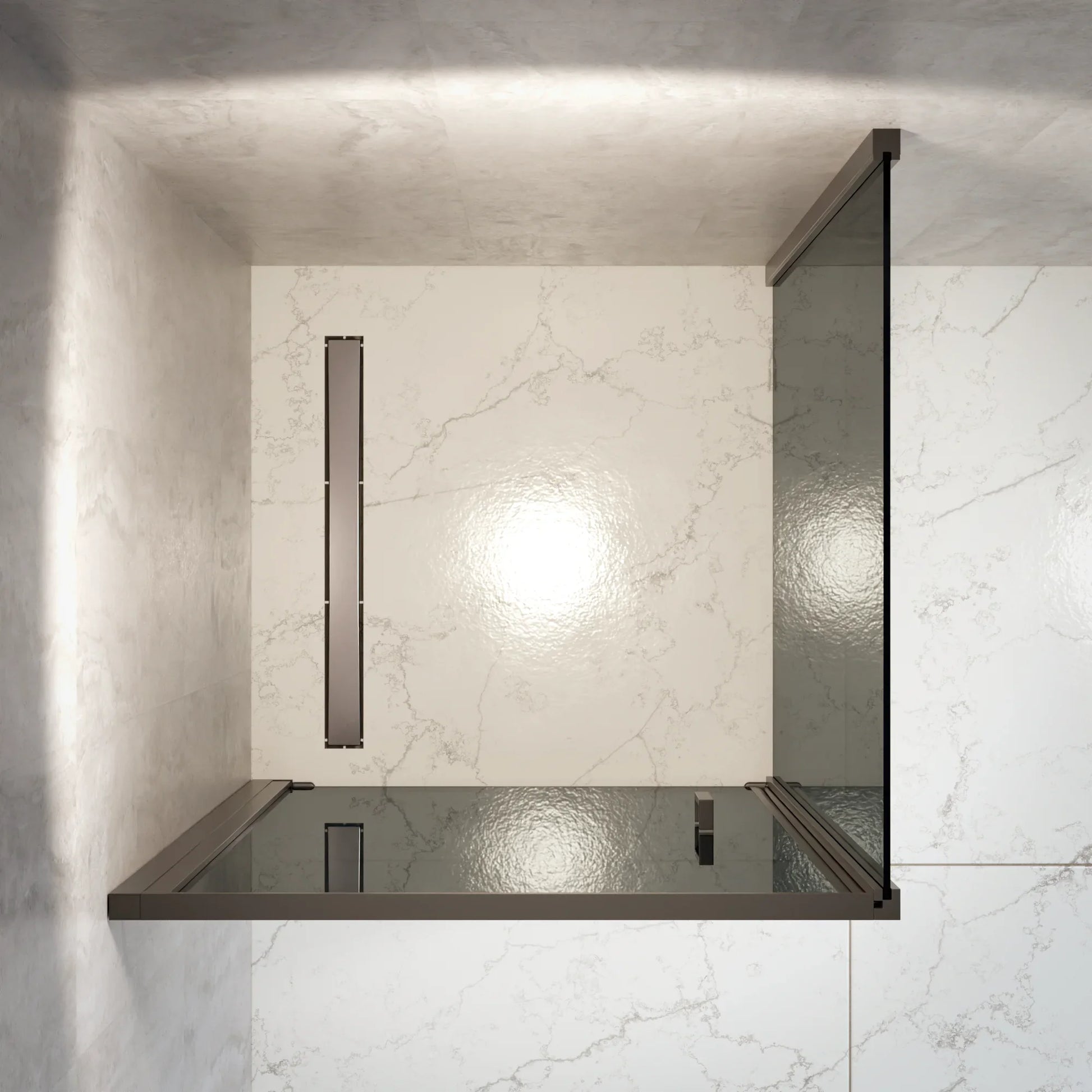 Douchecabine Vela - 90x200cm - Smoked Glass - Zwart - WDtegels