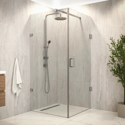 Mampara de ducha Mira - 90x200cm - Cromo