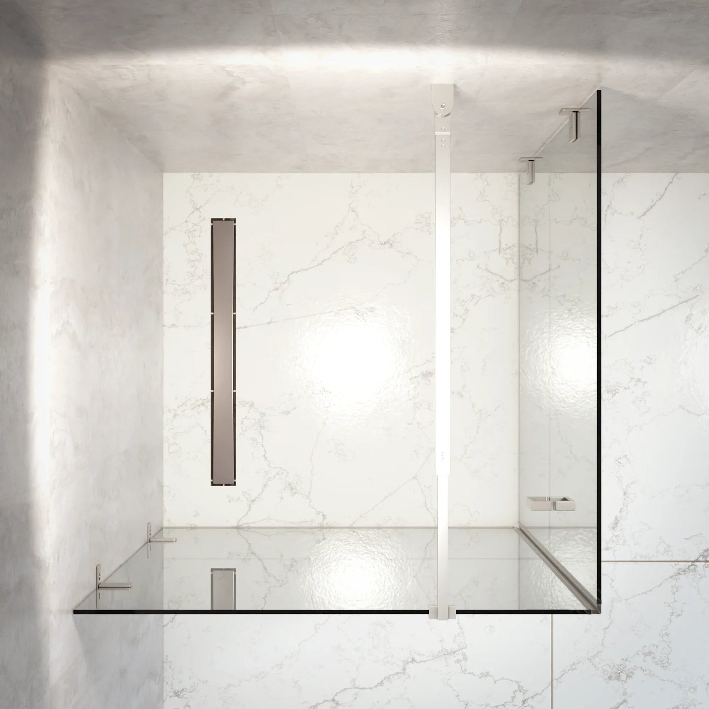 Mampara de ducha Mira - 90x200cm - Cromo