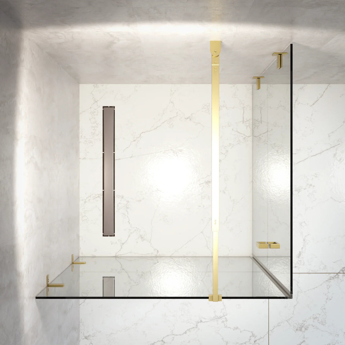 Douchecabine Mira - 90x200cm - Goud - WDtegels