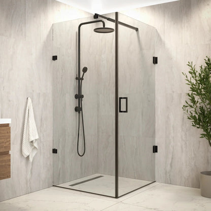 Douchecabine Mira - 90x200cm - Zwart - WDtegels
