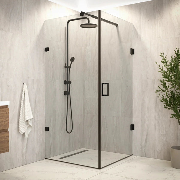 Douchecabine Mira - 90x200cm - Zwart