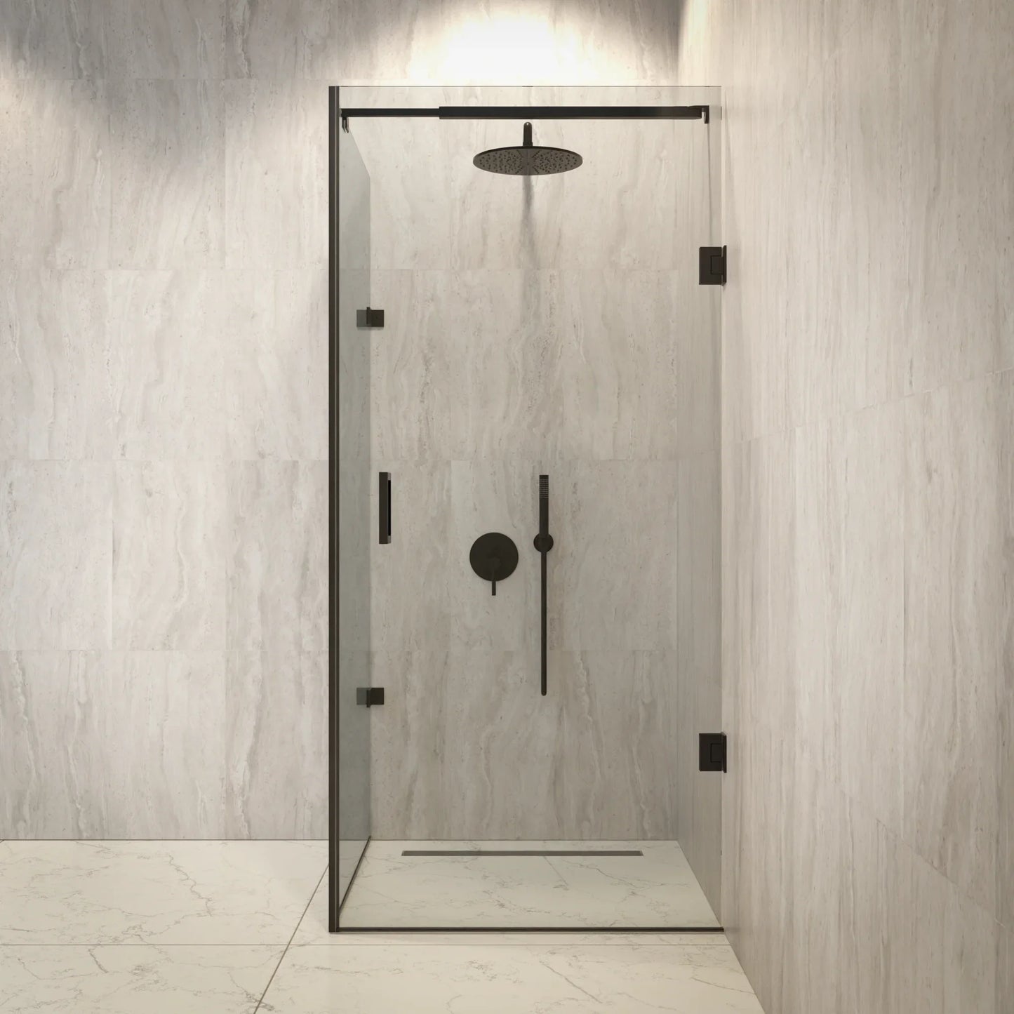 Douchecabine Mira - 90x200cm - Zwart - WDtegels