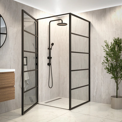 Douchecabine Oris - 90x200cm - Zwart - WDtegels