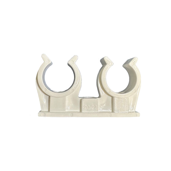 Abrazadera de sujeción doble de 22mm - 8 unidades