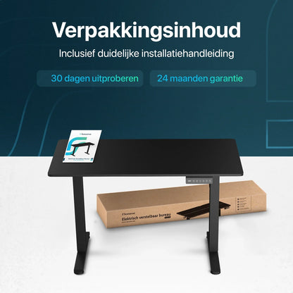 Flowsense Zit Sta Bureau - Verstelbaar Elektrisch Bureau - 160 x 60 cm - WDtegels