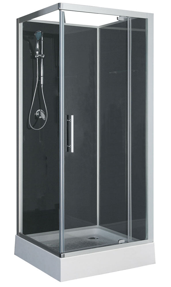 Cabina de ducha completa Domino | 90x90x210cm | Cristal mate de 5mm