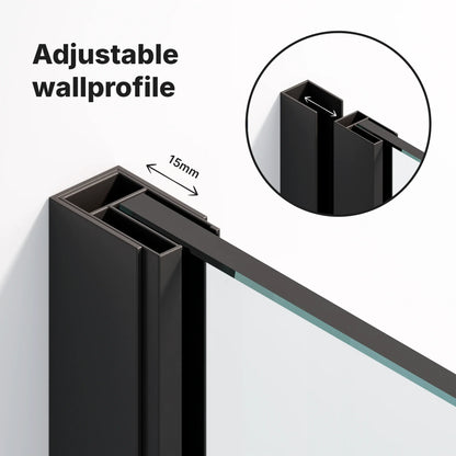 Douchewand Luna - 90x200cm - WDtegels